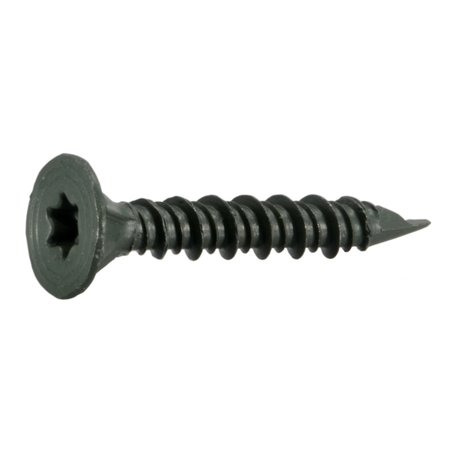 SABERDRIVE Drywall Screw, #9 x 1-1/4 in, Steel, Flat Head Torx Drive, 752 PK 53207